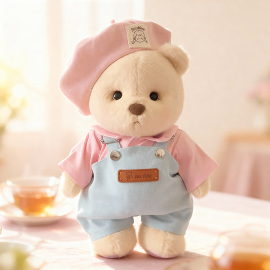 Oblečenie - Ružová baretka a džínsy